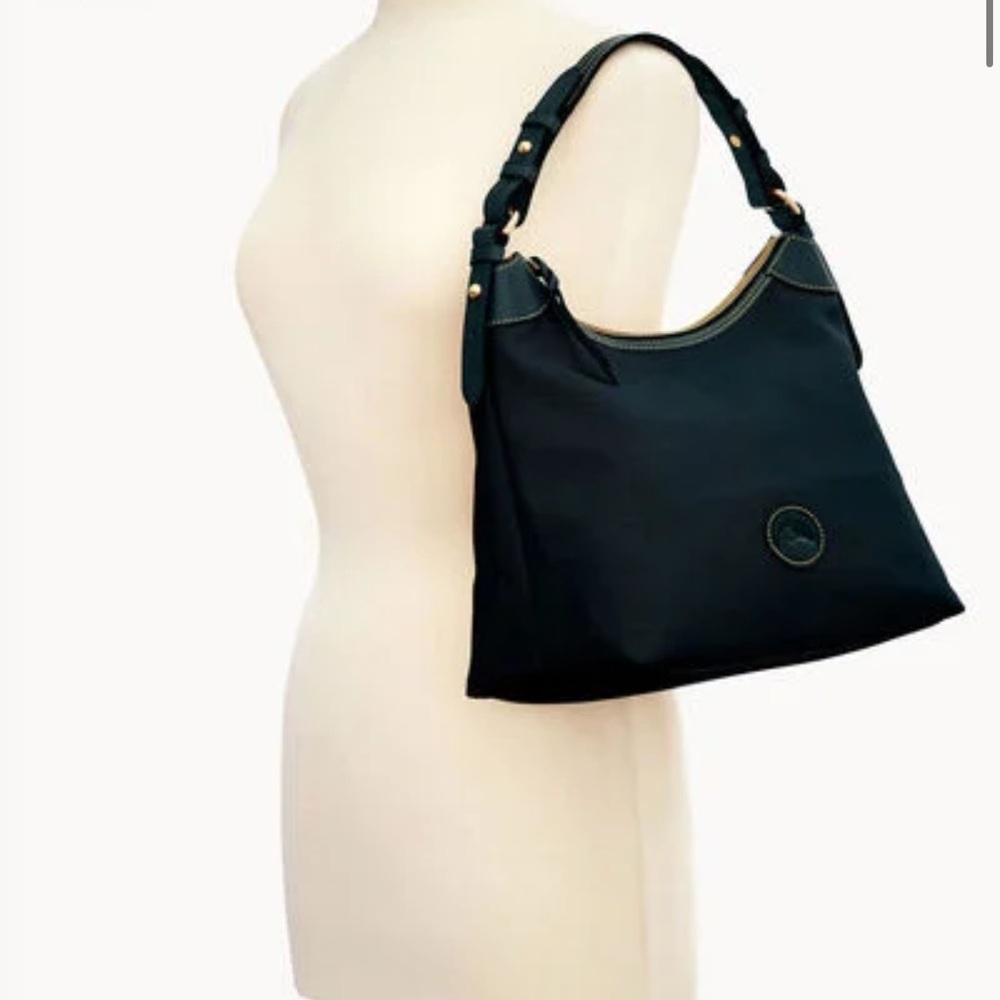 Dooney & Bourke Large Black Hobo Style Erica Bag Excellent Condition - Picture 9 of 10